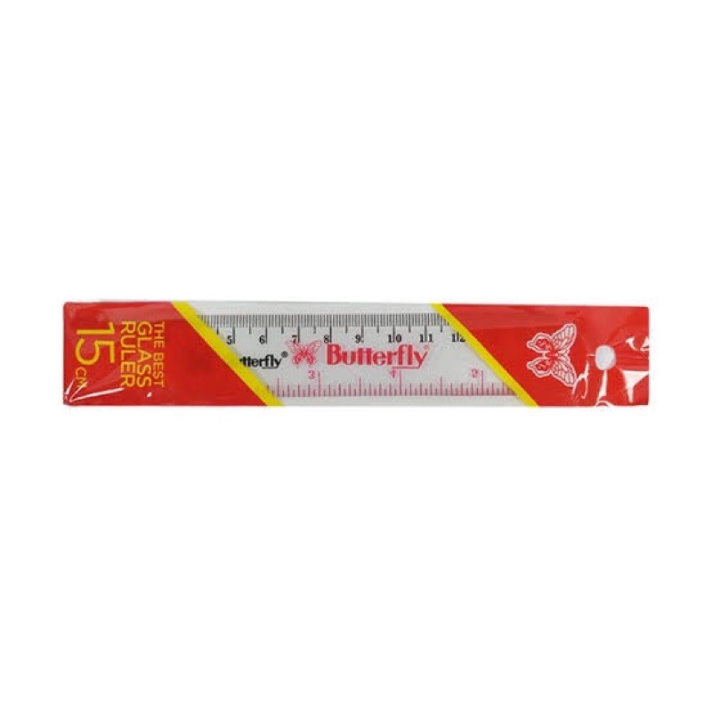 

penggaris plastik 15cm butterfly
