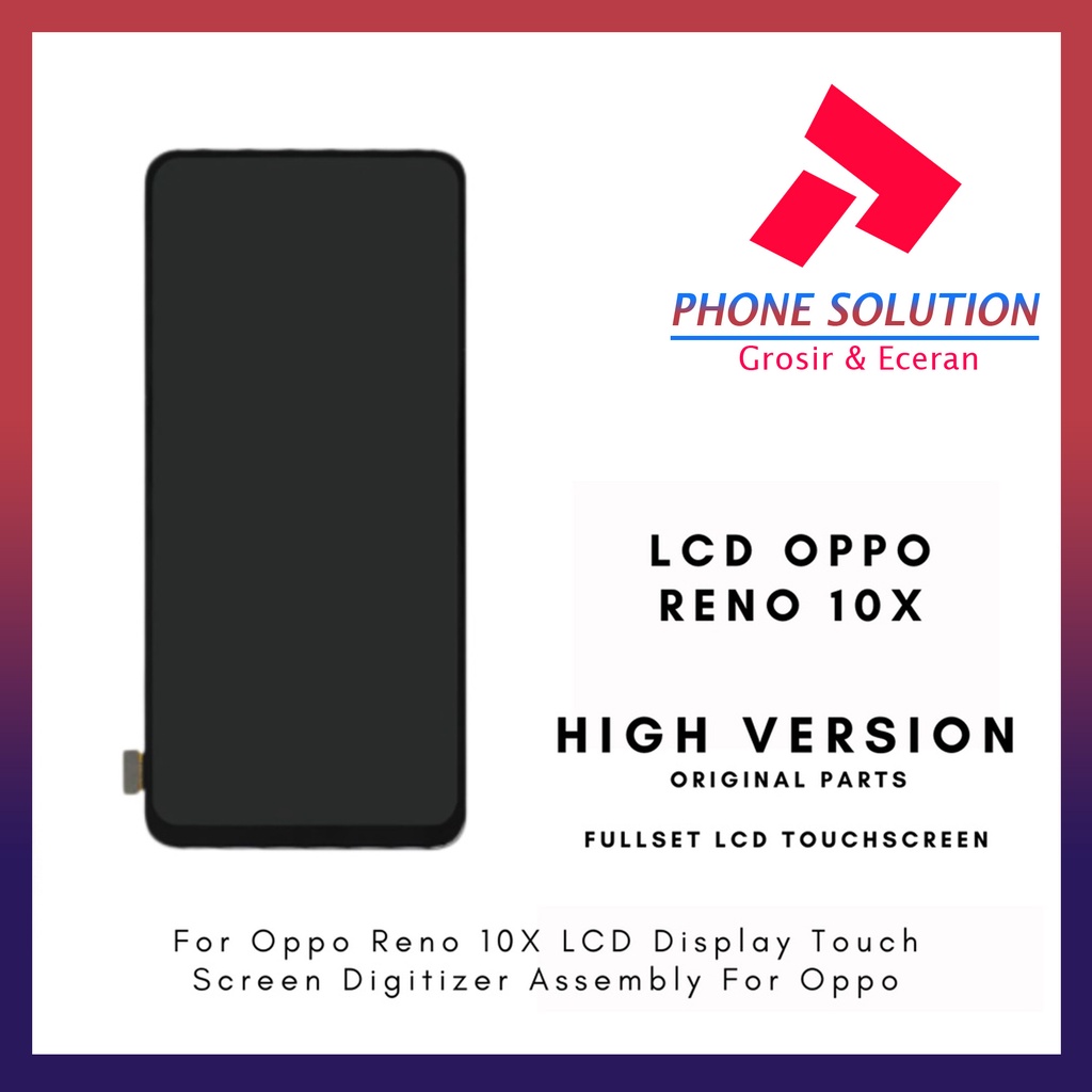 LCD Oppo Reno 10X ORIGINAL 100% Fullset Touchscreen - Parts Kompatible Dengan Produk Oppo // Supplier LCD Oppo - Garansi 1 Bulan