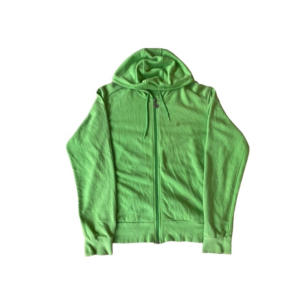 Zipper hoodie Nike tonal spellout Y2k green