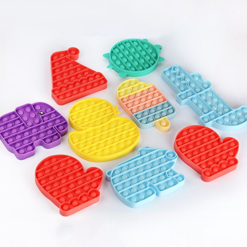 PUSH POP IT FIDGET TOY RAINBOW MAINAN ANAK BUBBLE SENSORY TOYS STRESS RELIEVER POP IT VIRAL TERMURAH-8