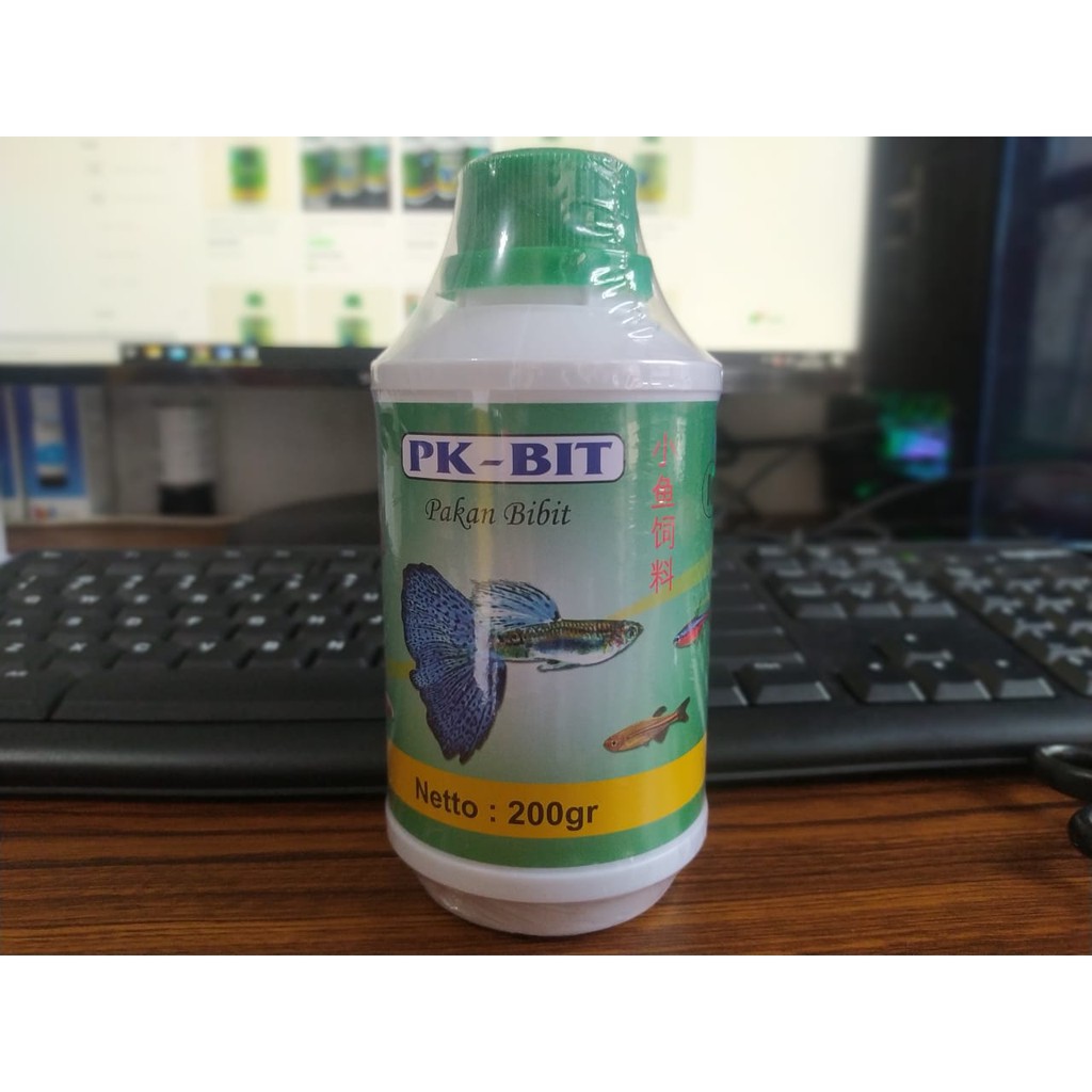 Pelet Ikan Guppy Cupang Tetra Pk Bit M Untuk Ikan Hias Kecil Pakan Bibit Ikan 200 Gram Original