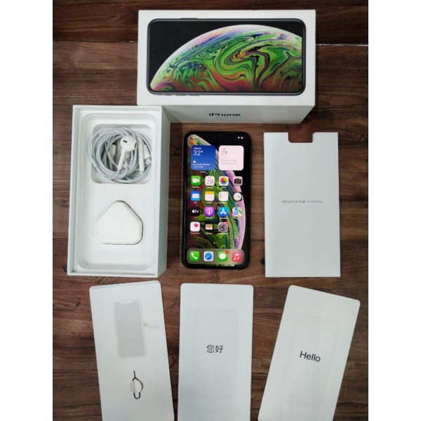 iphone xs max 256 gb grey gold mulus fullset original bergaransi