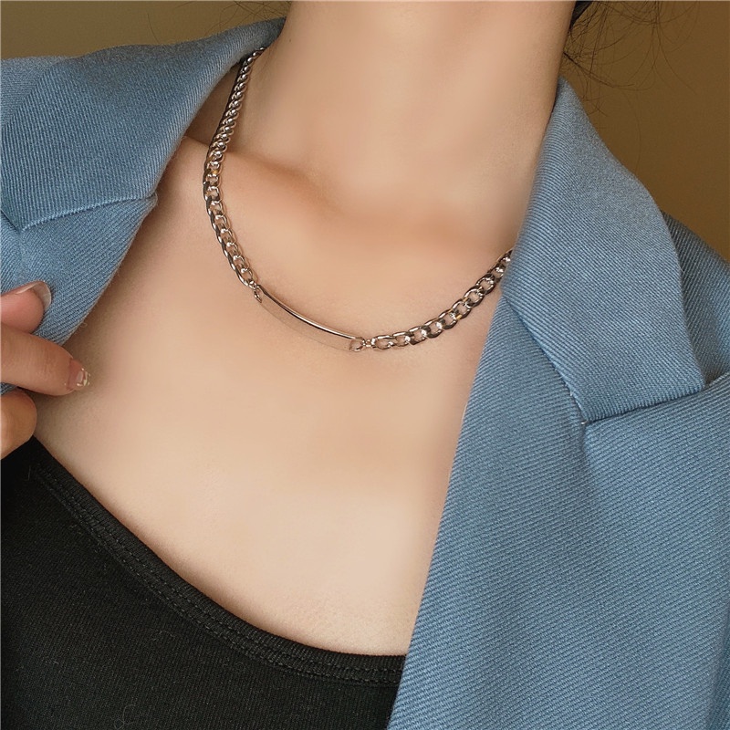 Punk Stainless Steel Chain Necklaces for Women Men Long Hip Hop Necklace on The Neck Friends Gifts