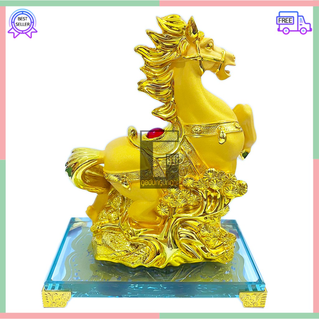 Patung Pajangan Hiasan Kado Hadiah Imlek Fengshui 12 Animal Bintang Binatang Hewan Kuda Horse Rat Tiger Rabbit Dragon Snake Horse Monkey Dog Sheshio Shio Sio Tikus Kerbau Macan Kelinci Naga Ular Kambing Monyet Ayam Anjing Babi Gold Emas Hoki Cina Cny 2023