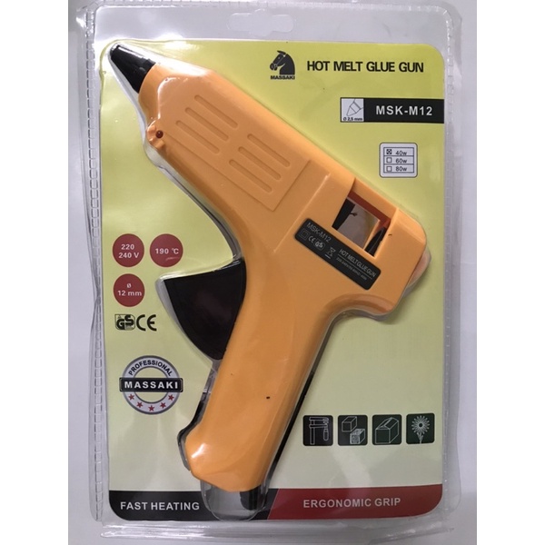 ALAT TEMBAK SILIKON/GLUE GUN/ALAT TEMBAKAN 12MM(UK SEDANG) ASLI ORI