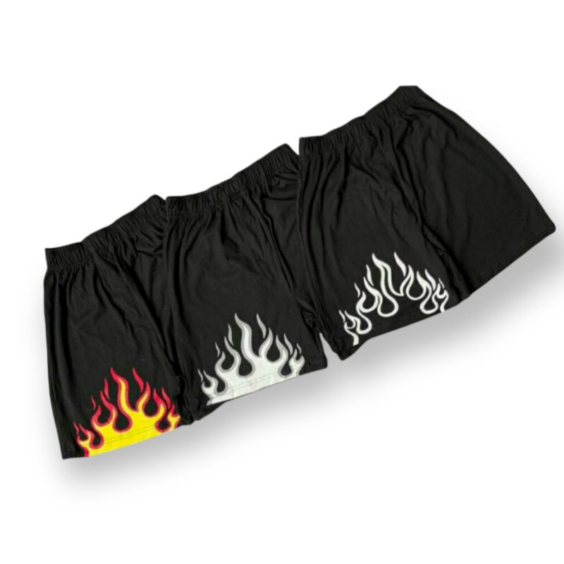 Boxer / Celana kolor pria motif api [BISA COD]