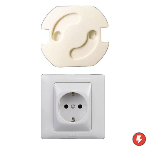 Flashmart Safety Socket Plug Listrik EU Spring Style