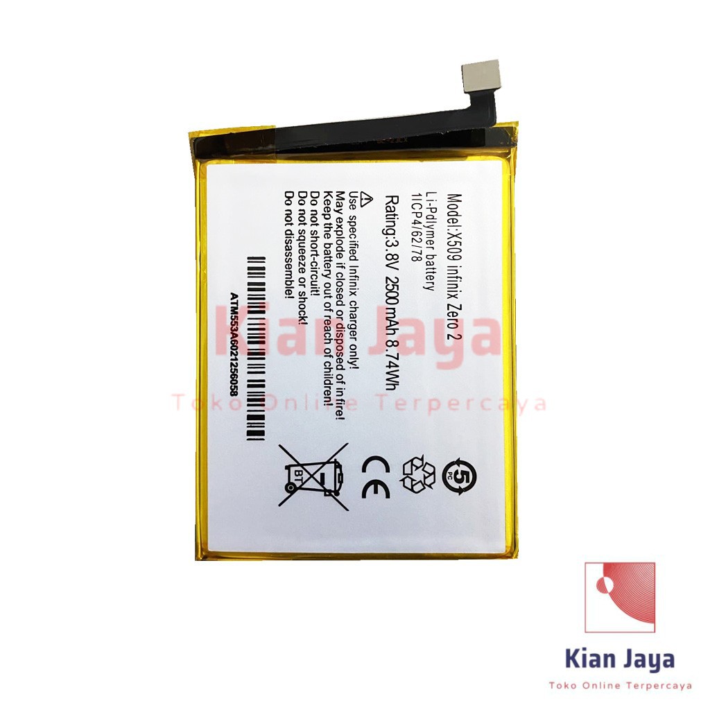 Baterai Infinix Zero 2 / X509 Batre Batrai Battery Hp Original