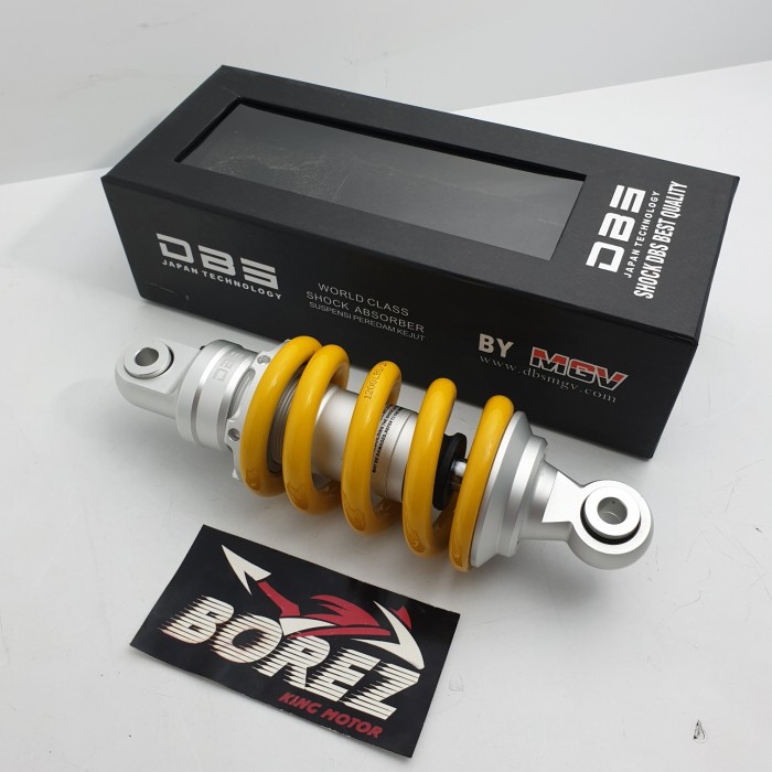 ✨ BISA COD ✨ shock MX monoshock Jupiter MX 135 merk DBS BY MGV - yelow silver