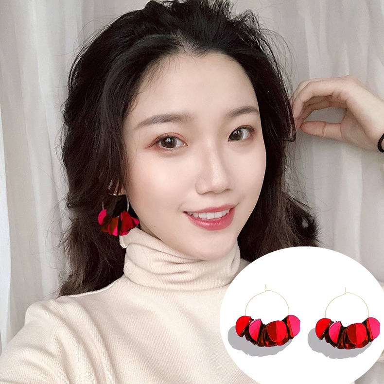 Anting Fashion Wanita Model Hoops Aneka Warna 424