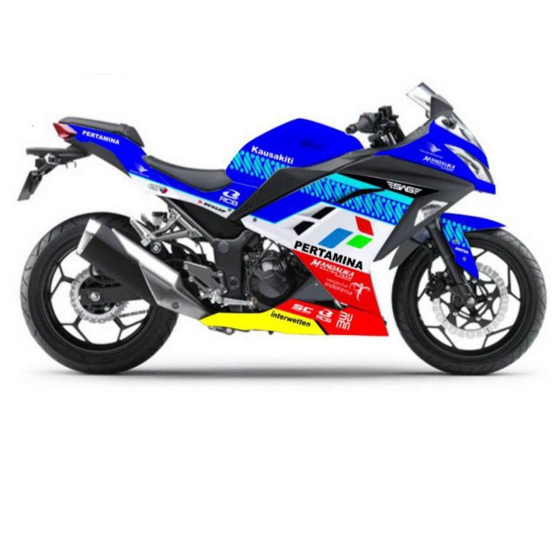 DECAL STICKER NINJA 250 FI FULL BODY MOTIF MANDALIKA