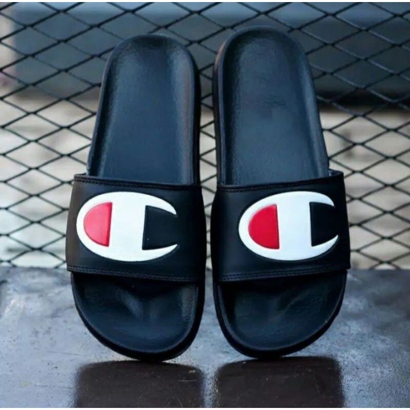 Sendal Pria Slide Urban Bahan Kulit | Sandal Santai Nyaman Jalan HangOut (Plus Paperbag)