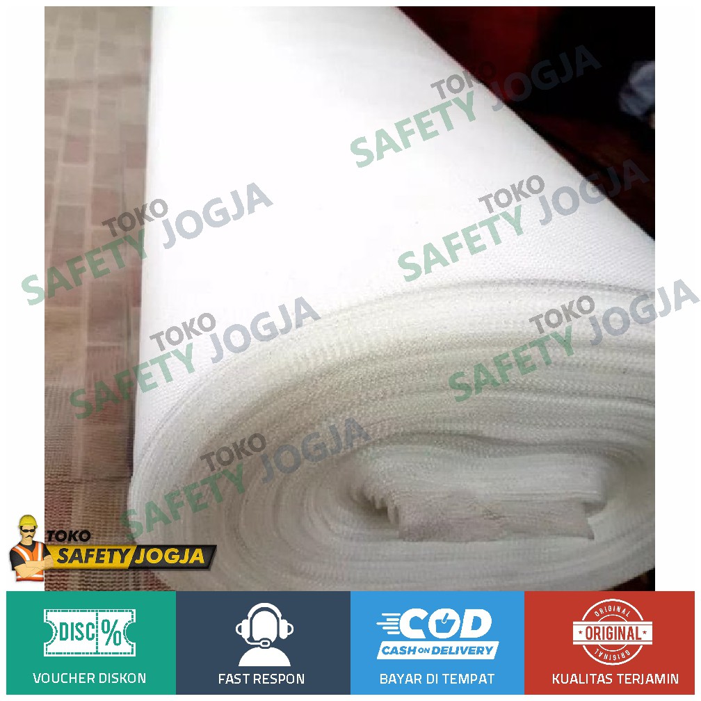 JARING NYAMUK KASA INSECT SCREEN NET PUTIH MESH 50 ECERAN LEBAR 1M