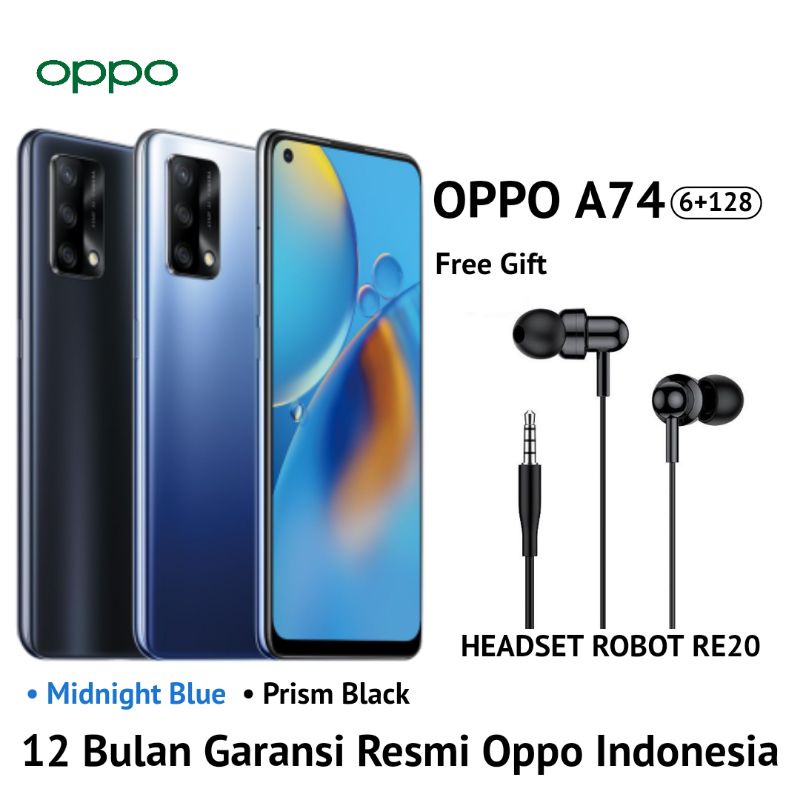 Hp oppo A74 6+128 Garansi Resmi 1 Tahun