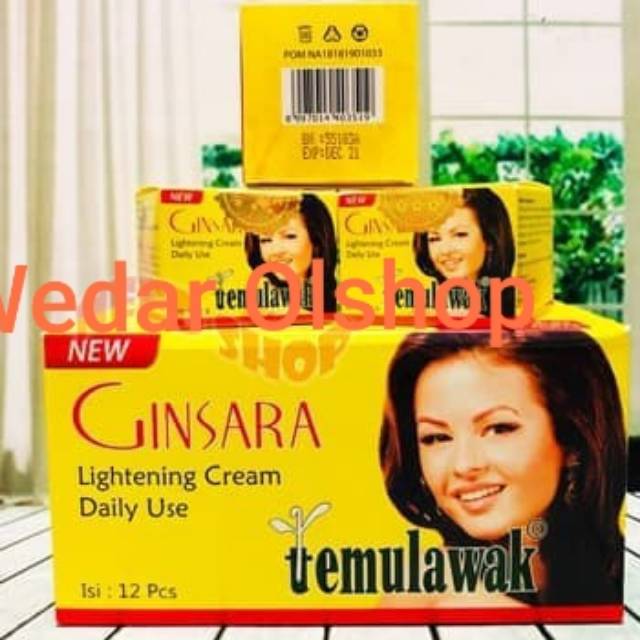 Cream Temulawak Ginsara DAY AND NIGH CREAM