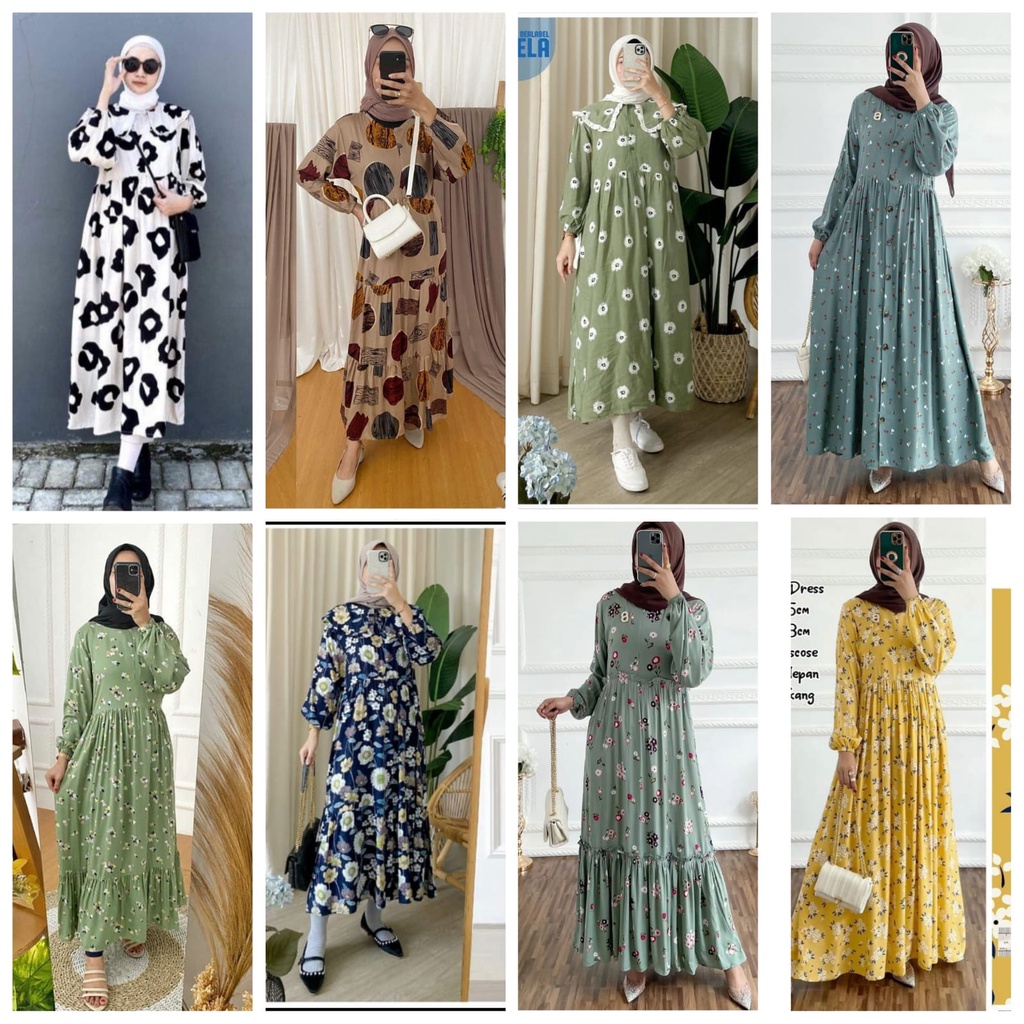 BISA COD GAMIS RAYON WANITA TERBARU / HOMEDRESS WANITA RAYON