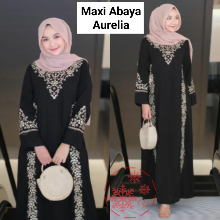 Baju Gamis Muslim Terbaru 2020 2021 model Baju Pesta Wanita kekinian Bahan Corneli Kekinian gaun