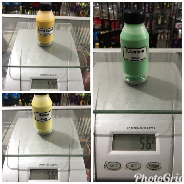 Umpan mancing essen pasta Aroma Buah kemasan botol 60cc