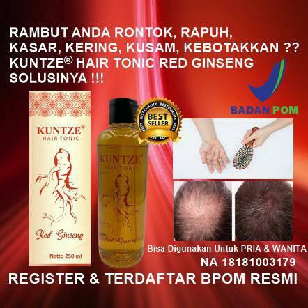 (BOSS) KUNTZE Red Ginseng Hair Tonic BPOM