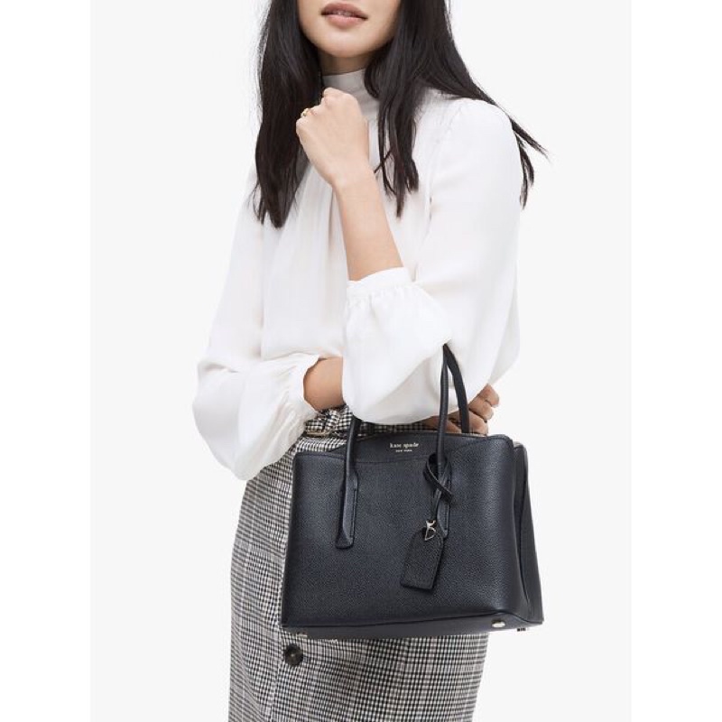 Kate Spade Margaux Medium Satchel Black AUTHENTIC