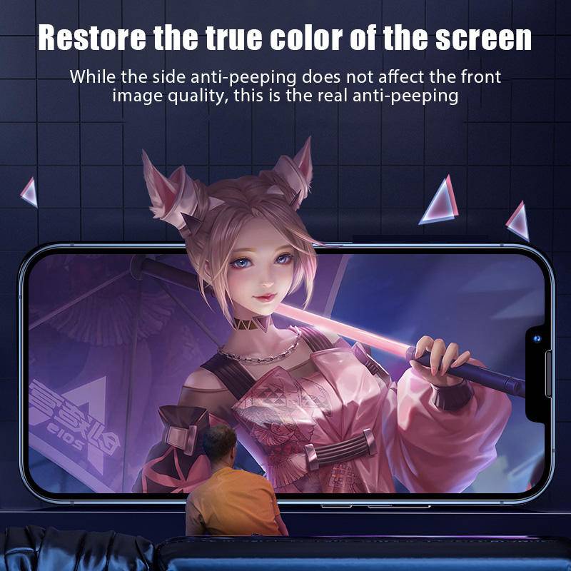 Pelindung Layar Tempered Glass Anti spy Untuk iPhone SE 2022 11 12 13 Pro MAX Mini X XS MAX XR 6 6s 7 8 Plus SE 2020