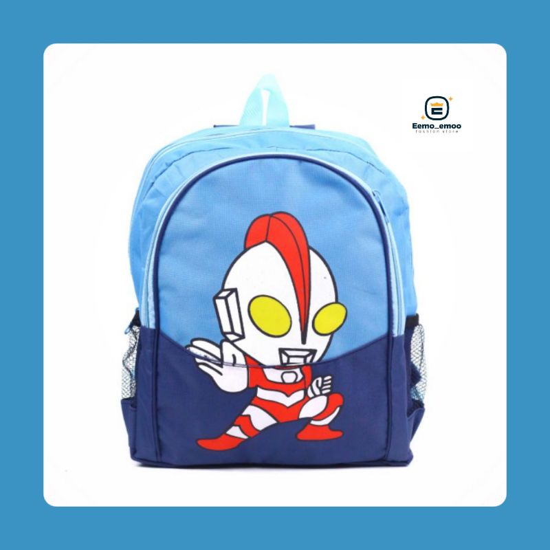 ULTRAMAN Tas Ransel Sekolah Anak Laki laki PAUD/TK/SD Ransel Sekolah Termurah Lucu EMOEMO