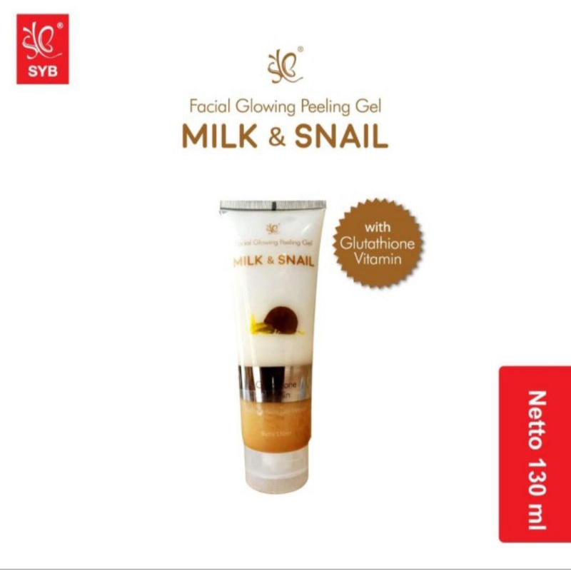 [READY] SYB Facial Glowing Peeling Milk & Snail - PEELING GEL MILK