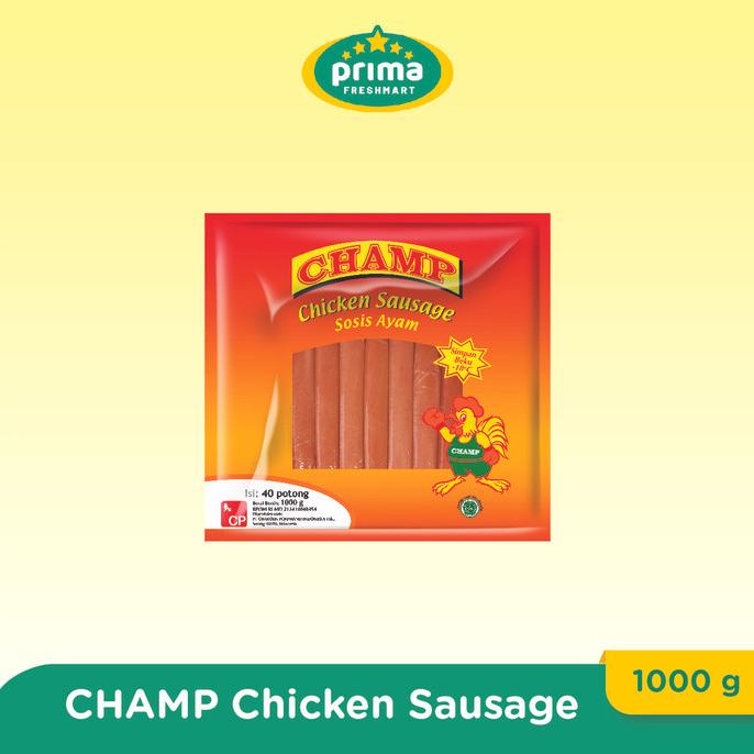

windytriastuti13 PAKET CHAMP SAUSAGE CHICKEN 1000 GR (2 PACK) TERLARIS TERPERCAYA ORIGINAL