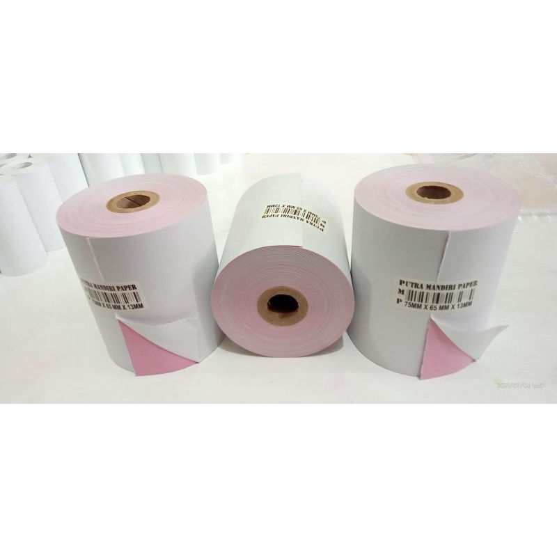 

NCR 2PLY (putih,merah) 75x65