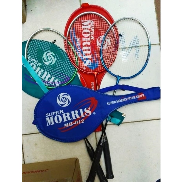 reket bulutangkis Morris/reket badminton bonus tas 3/4