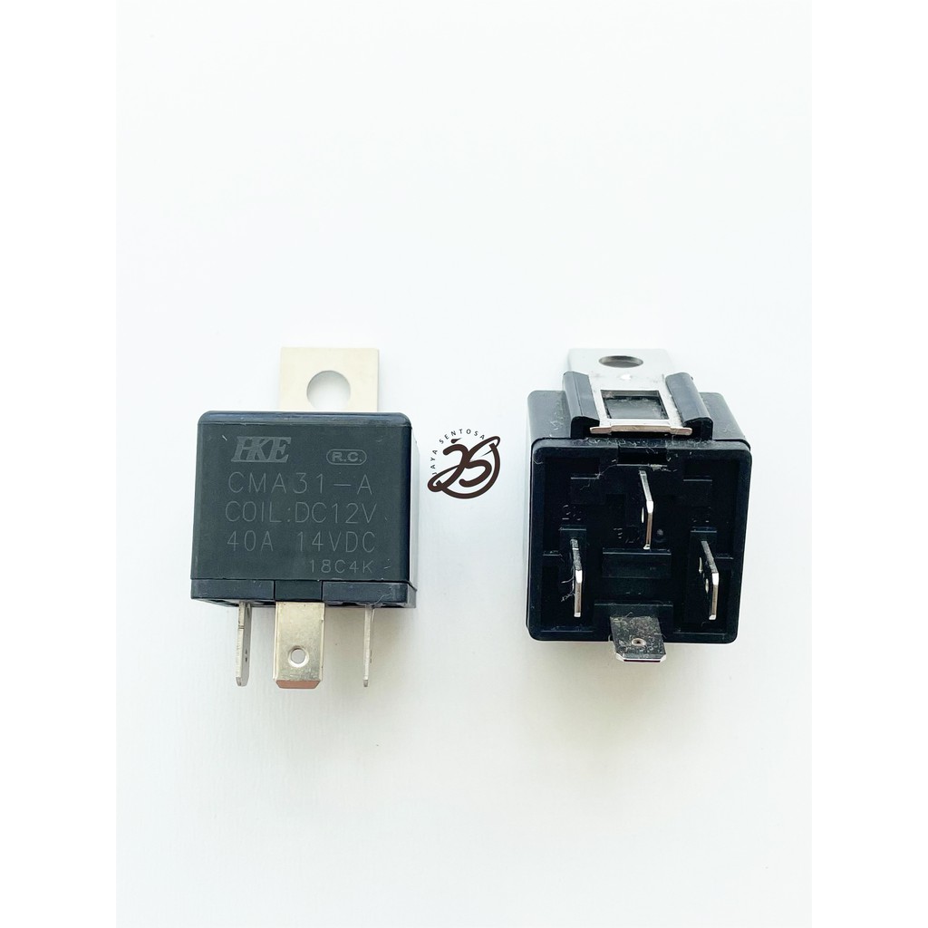 RELAY MOBIL 12V 4PIN (1BUAH) CMA31-A 40A RELAY MOBIL 12V 4 KAKI HKE ASLI