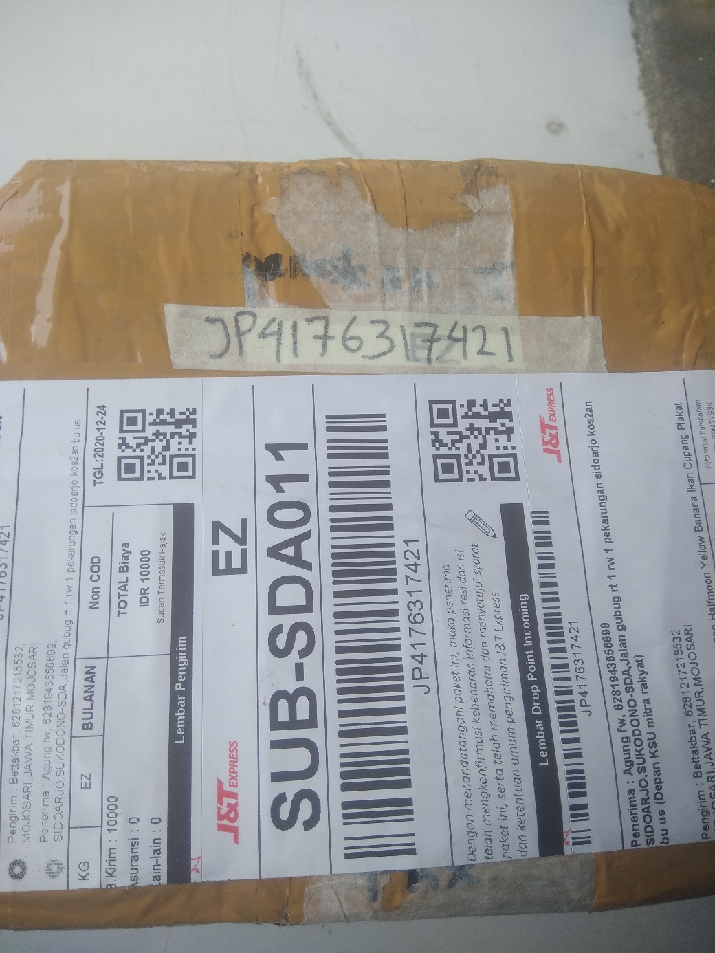 Packing Tambahan Ekstra