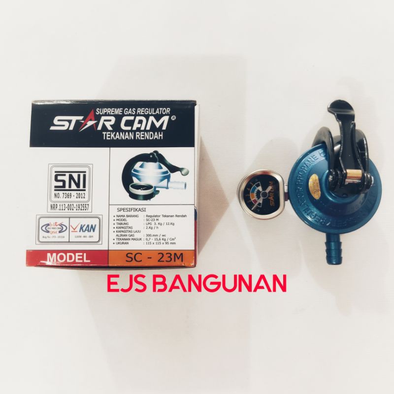 Regulator Gas Starcam SC-23M / Regulator Kompor LPG Starcam Meter