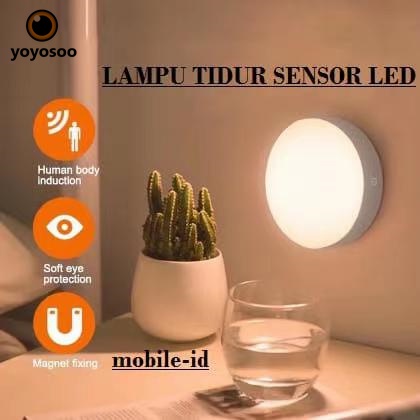 LAMPU TIDUR SENSOR GERAK LED / LAMPU LEMARI/ LAMPU EMERGENCY YOYOSOO