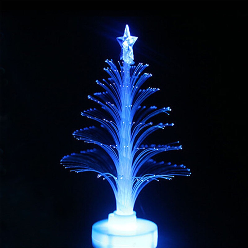 {LUCKID}Colorful LED Fiber Optic Nightlight Christmas Tree Lamp Light Children Xmas Gift