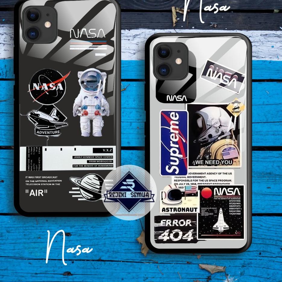 [KODE PRODUK ALNYK9772] SOFTCASE BACK CASE GLASS KACA NASA VIVO Y66 Y67 Y70S Y71 Y81 Y91C Y91 RS3353