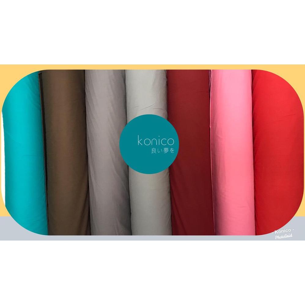 Bahan Katun Sprei Kain Cvc Motif Polos | Meteran | Star Nikita Esra Catra Saga