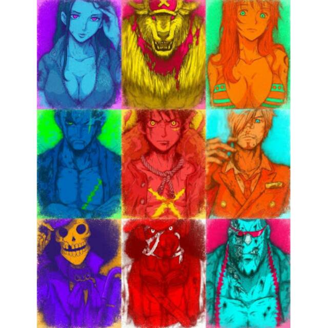 Poster One Piece Art Mugiwara Crew