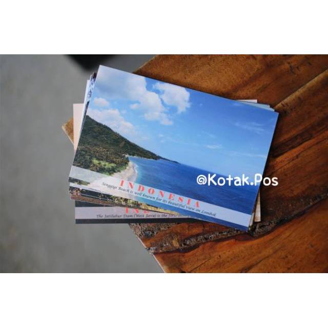 

PANTAI SENGGIGI LOMBOK KARTU POS POSTCARD SURAT FILATELI POSTCROSSING UCAPAN SNAIL MAIL UNIK MURAH