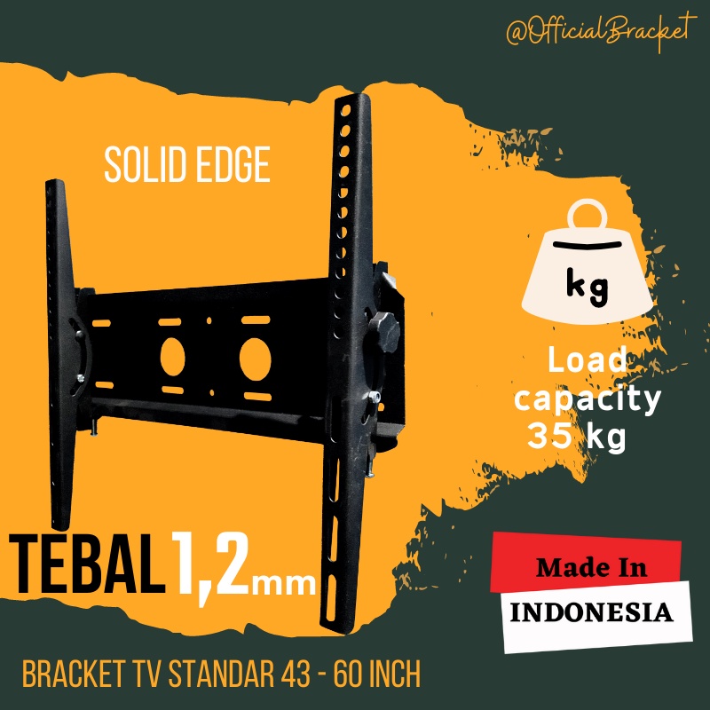 Bracket Braket TV 60 55 50 49 43 40 32 Inch BESI TEBAL &amp; KUAT Fleksibel