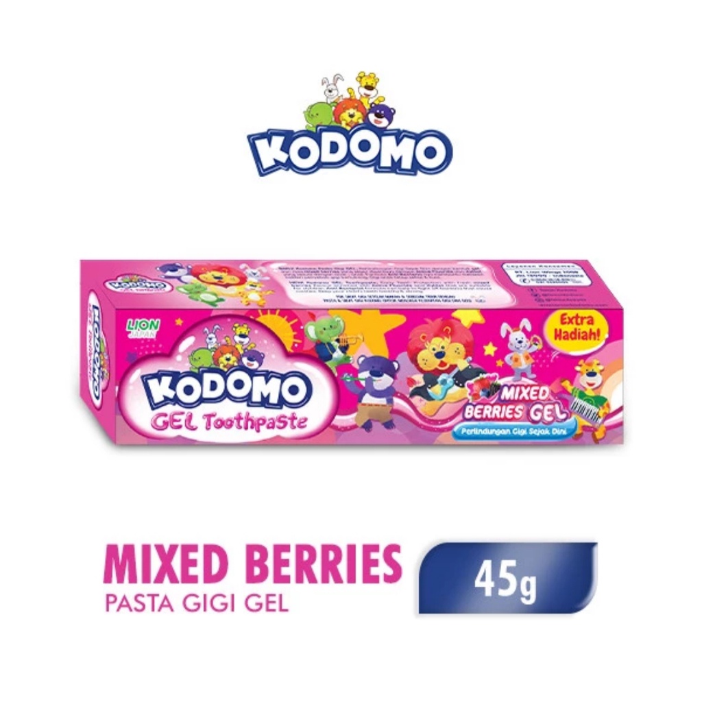 Kodomo Pasta Gigi Mixed Berries Gel 45 gr