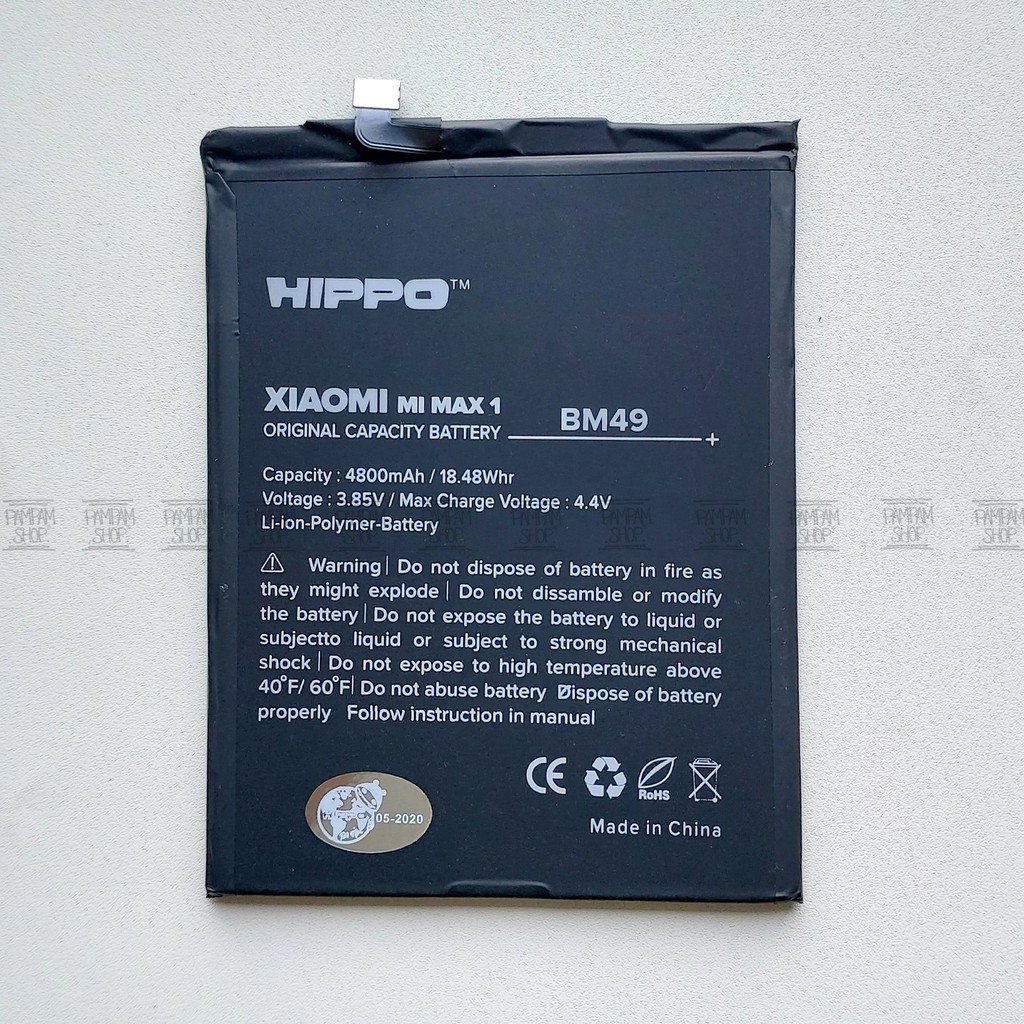 Baterai Hippo Double Power Original XiaoMi BM49 Mi Max 1 Batre Batrai Battery Ori BM 49 Dual MiMax 1