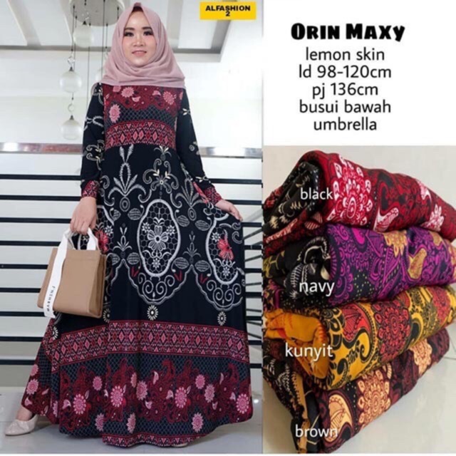 ORIN Maxy - Gamis Lemon Skin Premium Busui / R.8 - 035-4899