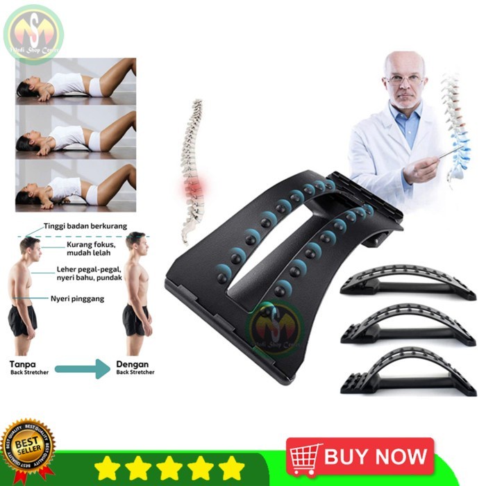 Alat Terapi Back Massage Stretcher Alat terapi syaraf kejepit Lumbar Ortho waist(V8T9) Alat Pijat Le