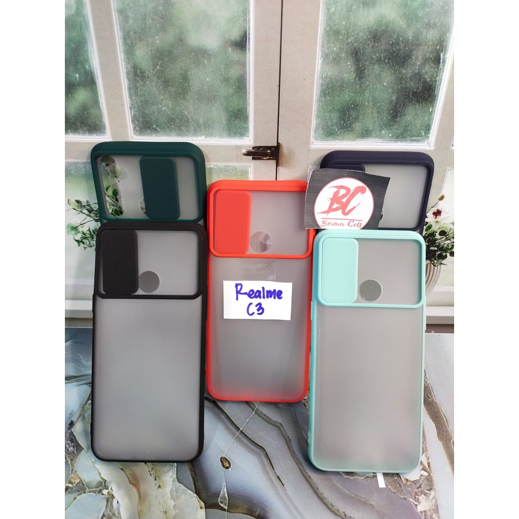 REALME C1, REALME C3, REALME 5/5I - CASE SLIDE PROTECTION CAMERA CASE SLIDING KAMERA REALME - BC