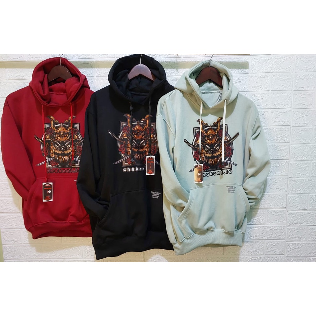 APPAREL_PRIA sweater hoodie pria premium distro bahan katun tebal gramasi 280 motif YAKUZSHAK ukuran M L XL XXL XXXL