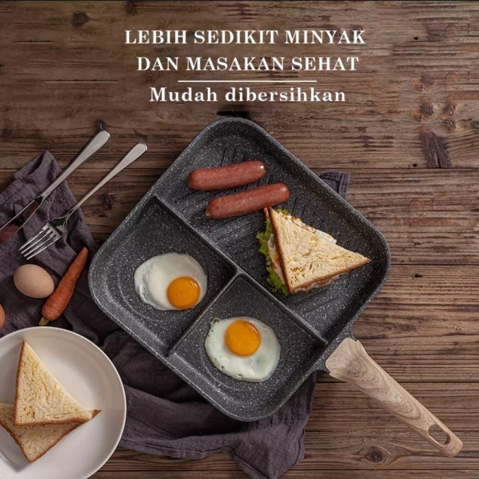 Carote Grill Pan 3 in 1 Anti Lengket 28 Cm FN