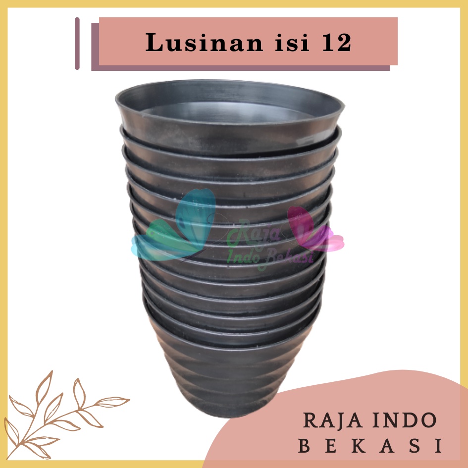 LUSINAN Pot Kopeng 15 Hitam Isi 12pcs TERMURAH GROSIR Pot Lusinan Hitam Murah Termurah 12 20 25 30cm