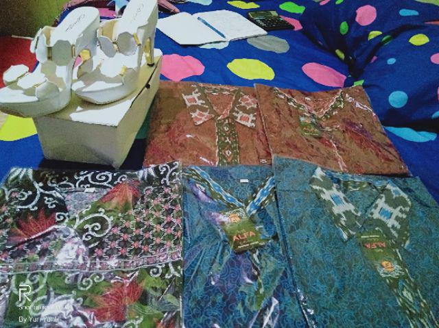 Lumbung Batik #  Couple Syari Lonceng Gradasi // Couple 2598