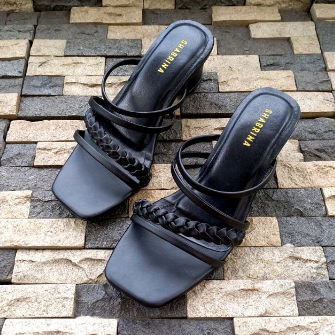 Best Seller Shabrina Fiona black Series Sepatu Big Size Jumbo 41-45